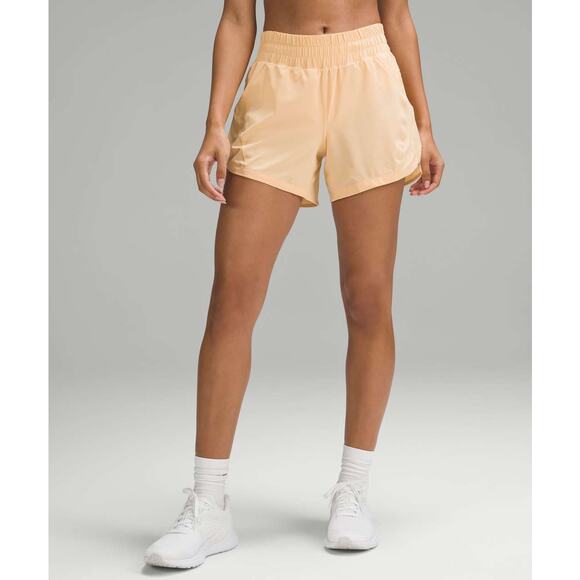 lululemon athletica Pants - Lululemon Athletica Track That HR Short Summer Glow Orange Size 10